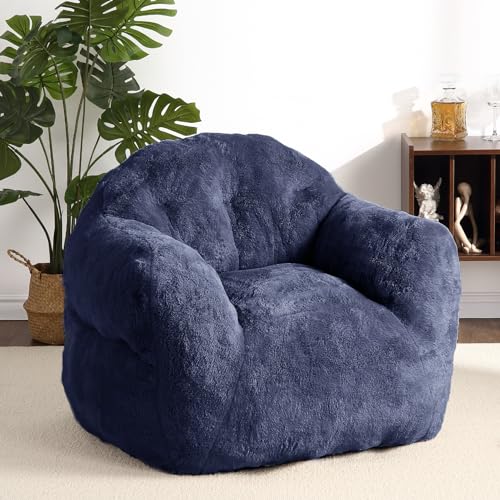 GarveeHome Sitzsack-Sessel mit Füllstoff, 129,5 cm, riesiger Sitzsack-Sofa für Erwachsene und Kinder, weicher, gemütlicher großer Sitzsack, Sofa, Stuhl mit Armlehnen für Wohnzimmer, Schlafzimmer von GarveeHome
