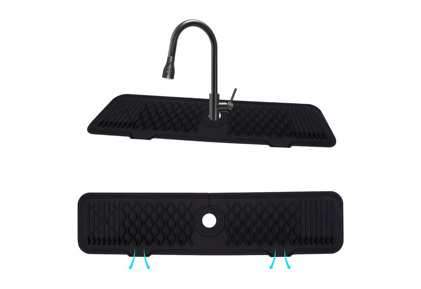 GarveeMore Abtropfmatte Silikon Hahn Schutz Mat Wasser Catcher Mat Tropfen Schutz Splash von GarveeMore