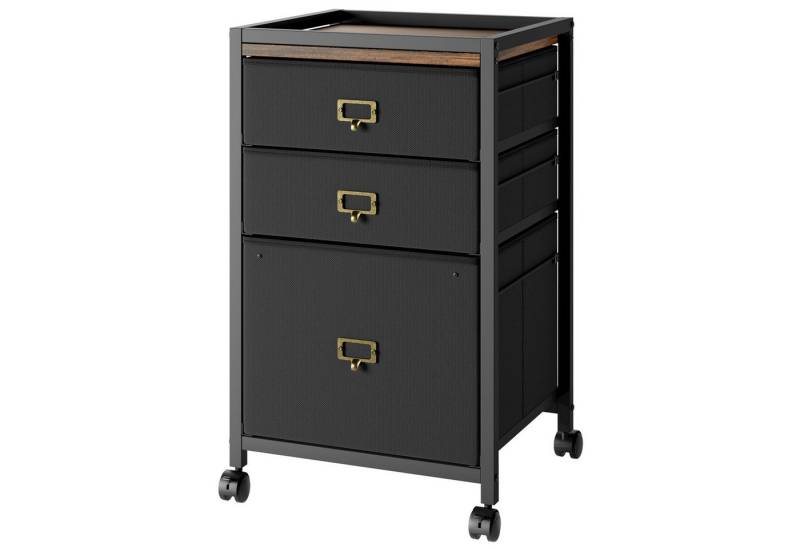 GarveeMore Aktenschrank,mobiler Aktenschrank für das Homeoffice kleiner Aufbewahrungsschrank unter dem Schreibtisch für das Homeoffice von GarveeMore