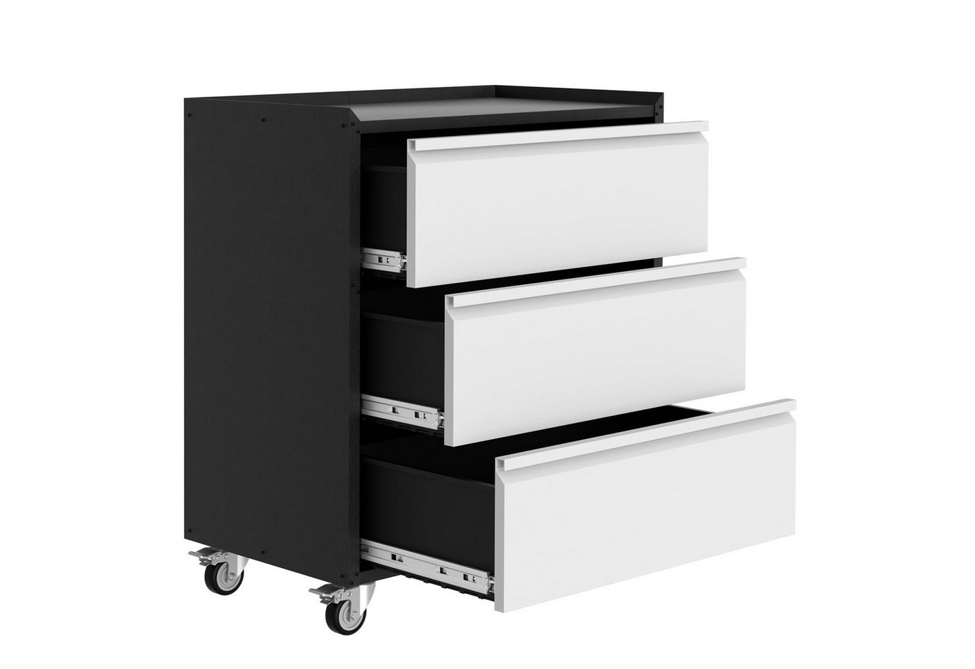 GarveeMore Aktenschrank Metall Garage Aufbewahrungsschrank mit Rädern verstellbare Regale GarveeMore Aktenschrank Metall Garage Aufbewahrungsschrank mit Rädern verstellbare Regale von GarveeMore