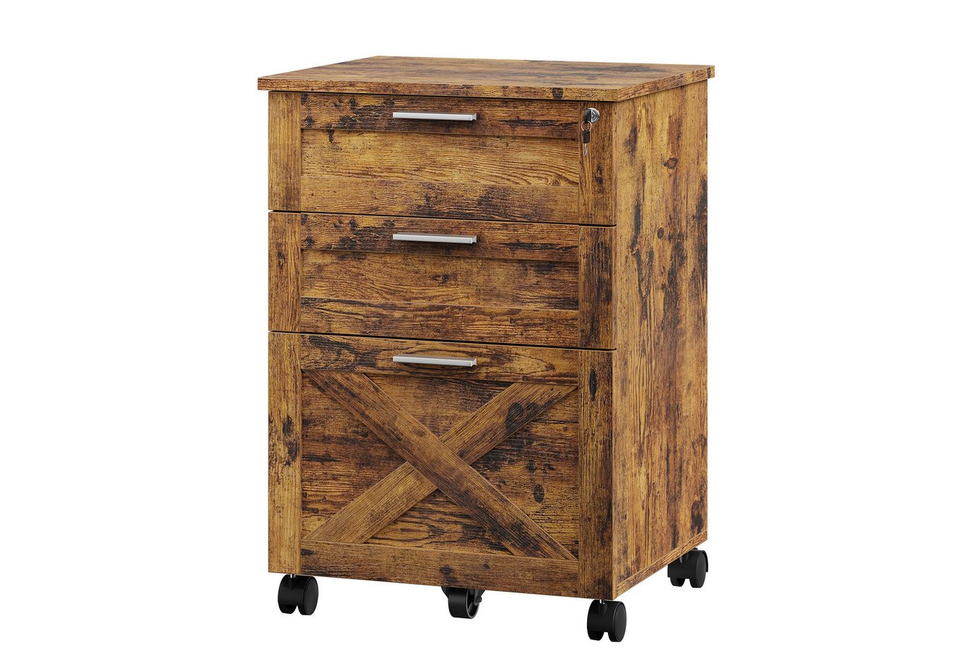 GarveeMore Aktenschrank Rollcontainer mit 3 Schubladen Unterschrank Büroaufbwahrung GarveeMore Aktenschrank Rollcontainer mit 3 Schubladen Unterschrank Büroaufbwahrung von GarveeMore