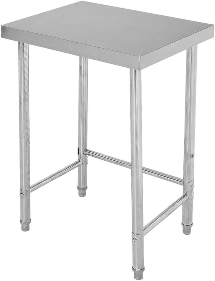 GarveeMore Arbeitstisch (180 KG Hochleistungs-Utility, Offener Basis und Feststellbaren Rädern), NSF Kommerzieller Vorbereitungstisch von GarveeMore