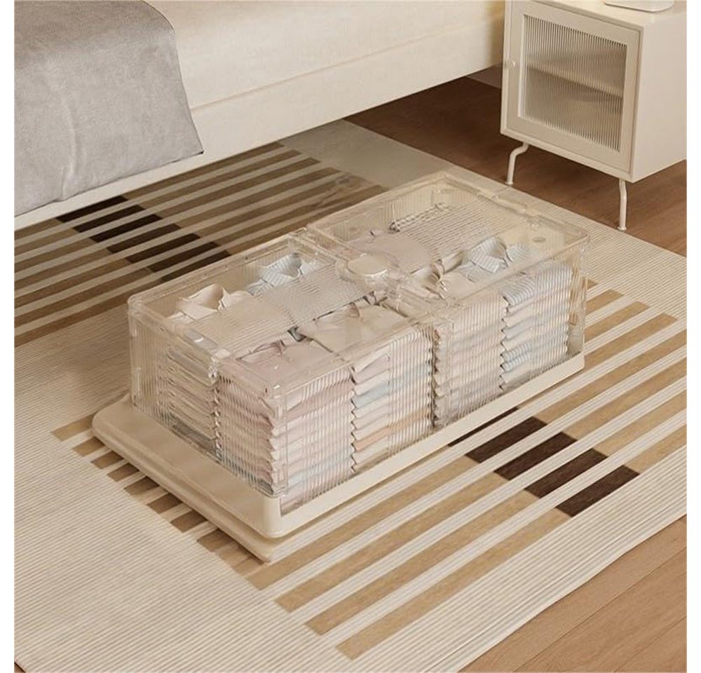 GarveeMore Aufbewahrungsbox 2Pcs Plastic Bed Bottom Folding Storage Box Staubdicht GarveeMore Aufbewahrungsbox 2Pcs Plastic Bed Bottom Folding Storage Box Staubdicht von GarveeMore