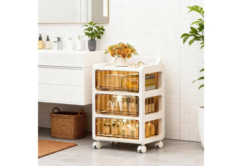 GarveeMore Aufbewahrungsbox 3/4 Tier Stapelbare Lagerschubben auf Rädern Rollwagen GarveeMore Aufbewahrungsbox 3/4 Tier Stapelbare Lagerschubben auf Rädern Rollwagen von GarveeMore