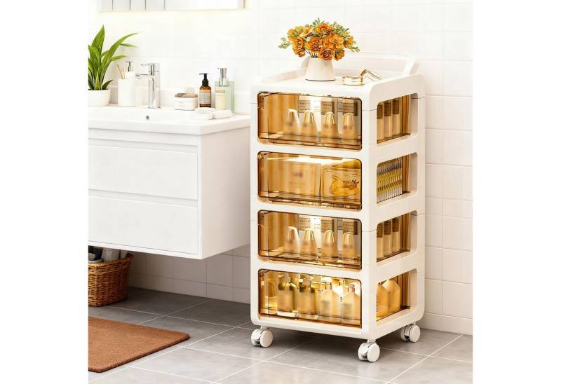 GarveeMore Aufbewahrungsbox 3/4 Tier Stapelbare Lagerschubben auf Rädern Rollwagen GarveeMore Aufbewahrungsbox 3/4 Tier Stapelbare Lagerschubben auf Rädern Rollwagen von GarveeMore