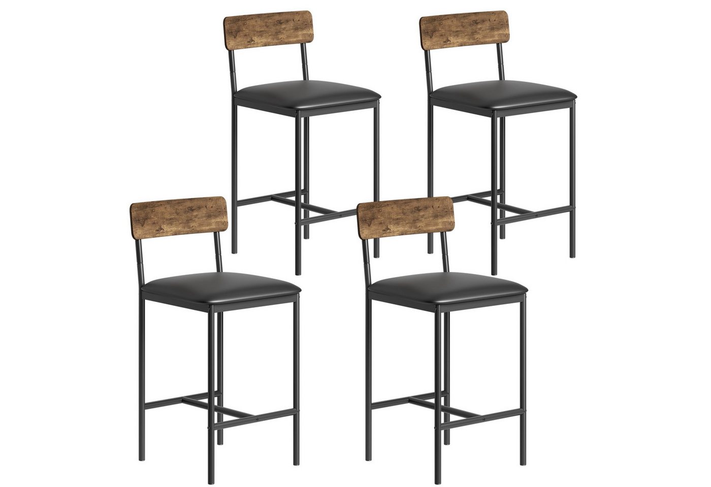GarveeMore Barhocker Bar Hocker Set von 4 37 Zoll Barhöckern mit Metallbeinen GarveeMore Barhocker Bar Hocker Set von 4 37 Zoll Barhöckern mit Metallbeinen von GarveeMore
