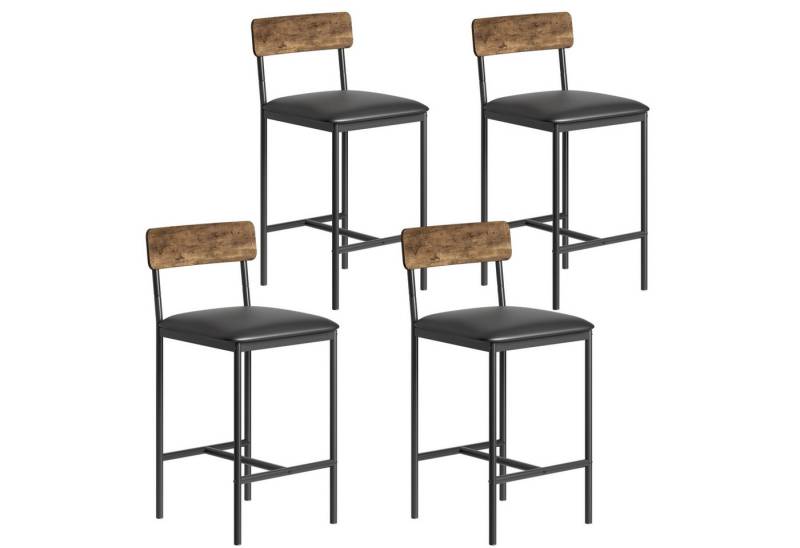 GarveeMore Barhocker Bar Hocker Set von 4 37 Zoll Barhöckern mit Metallbeinen von GarveeMore
