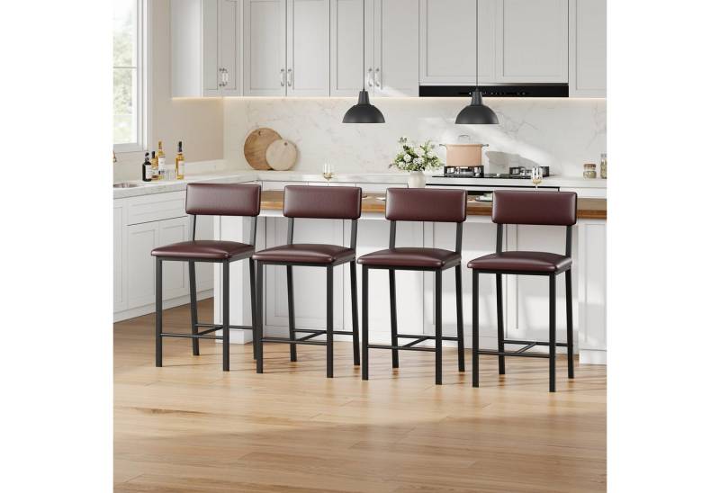 GarveeMore Barhocker Bar Hockers Set von 4 Küche Barhöckern mit dickem Kissen GarveeMore Barhocker Bar Hockers Set von 4 Küche Barhöckern mit dickem Kissen von GarveeMore