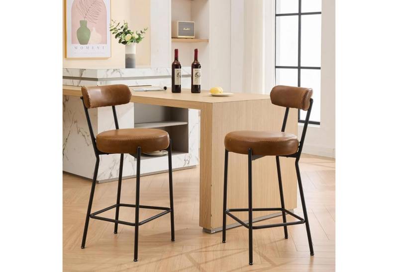 GarveeMore Barhocker Set von 2 gepolsterten Barhöckern mit robuster Metallbasis GarveeMore Barhocker Set von 2 gepolsterten Barhöckern mit robuster Metallbasis von GarveeMore