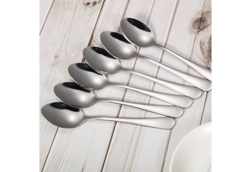 GarveeMore Bestecklöffel 12pcs Dinner Spoons Set Hochglanzpolierter Edelstahllöffel für Küche von GarveeMore