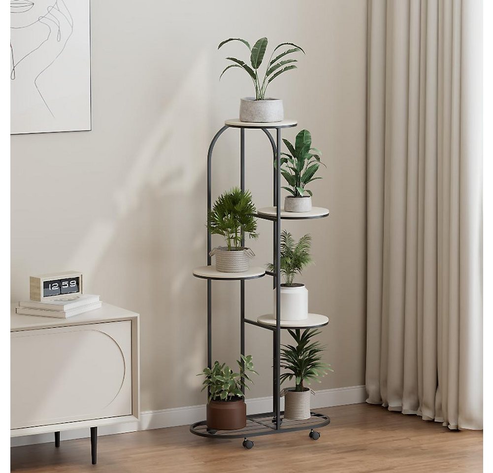 GarveeMore Blumenständer Pflanzenregal Blumentopfhalter Schmiedeeisen Ecke mehrere PflanzerRack, Organizer mit Rädern Pflanzenregale für Zimmer Eckbalkon GartenTerrass GarveeMore Blumenständer Pflanzenregal Blumentopfhalter Schmiedeeisen Ecke mehrere PflanzerRack, Organizer mit Rädern Pflanzenregale für Zimmer Eckbalkon GartenTerrass von GarveeMore