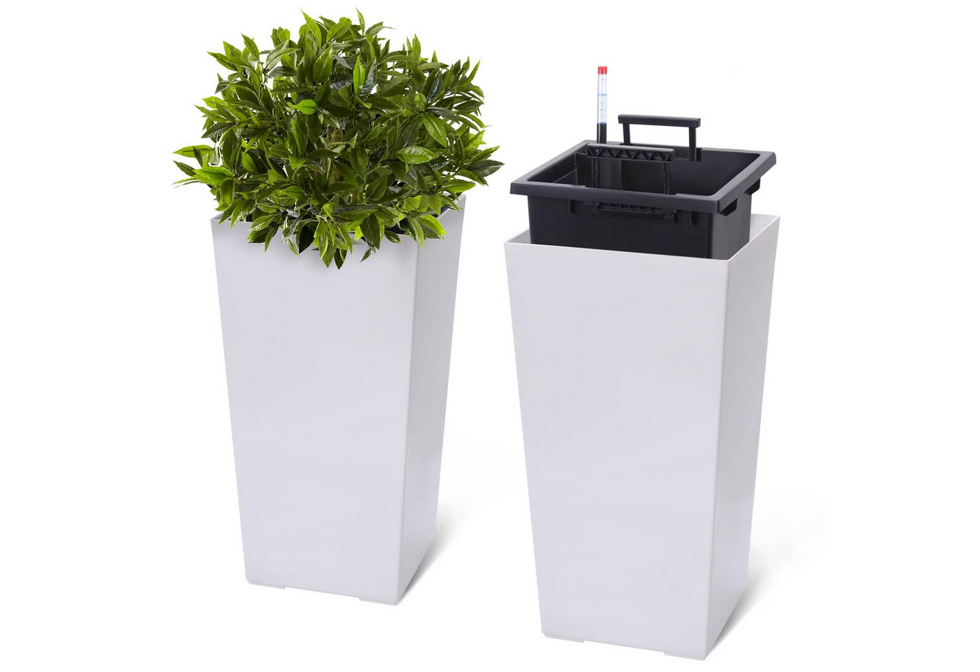 GarveeMore Blumentopf 55/57CM Blumentopf Set 2,mit Drainagelöchern, Wasserstandsanzeige, Automatische Bewässerung system,Pflanzgefäße für Außen Innenbereich GarveeMore Blumentopf 55/57CM Blumentopf Set 2,mit Drainagelöchern, Wasserstandsanzeige, Automatische Bewässerung system,Pflanzgefäße für Außen Innenbereich von GarveeMore