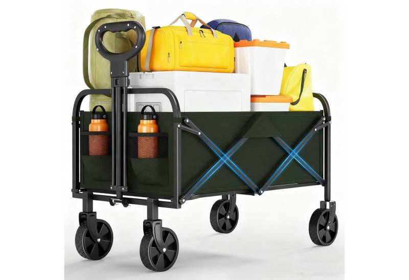 GarveeMore Bollerwagen 50L Utility Klappbare Wagen Wagen mit Rädern, Halter & Griff GarveeMore Bollerwagen 50L Utility Klappbare Wagen Wagen mit Rädern, Halter & Griff von GarveeMore