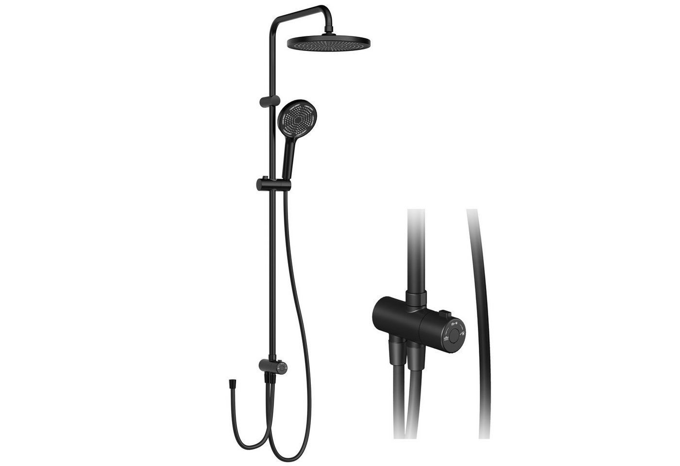 GarveeMore Brausegarnitur Duschsystem Regendusche, Duschset inkl, Einstellbare Einbauhöhe-D25cm, einfacher Anschluss an bestehende Armatur oder Wandanschlussbogen GarveeMore Brausegarnitur Duschsystem Regendusche, Duschset inkl, Einstellbare Einbauhöhe-D25cm, einfacher Anschluss an bestehende Armatur oder Wandanschlussbogen von GarveeMore