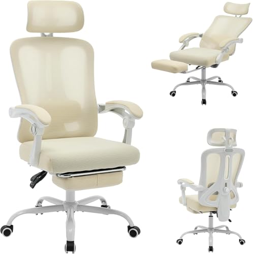 GarveeMore Bürostuhl Ergonomisch,Computer Schreibtischstuhl Mit Fußstütze, Bürostuhl Mit Verstellbare Kopfstütze & Lendenwirbelstütze Aus Mesh, Armlehnen & Wippfunktion, Computerstuhl Bis 150 Kg GarveeMore Bürostuhl Ergonomisch,Computer Schreibtischstuhl Mit Fußstütze, Bürostuhl Mit Verstellbare Kopfstütze & Lendenwirbelstütze Aus Mesh, Armlehnen & Wippfunktion, Computerstuhl Bis 150 Kg von GarveeMore