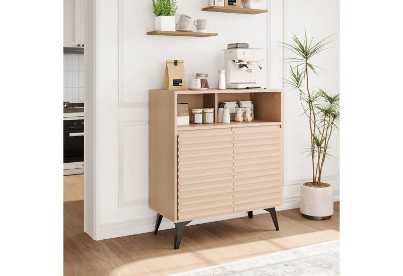 GarveeMore Buffet Sideboard Buffet Schrank mit Aufbewahrung mit verstellbaren Regalen GarveeMore Buffet Sideboard Buffet Schrank mit Aufbewahrung mit verstellbaren Regalen von GarveeMore