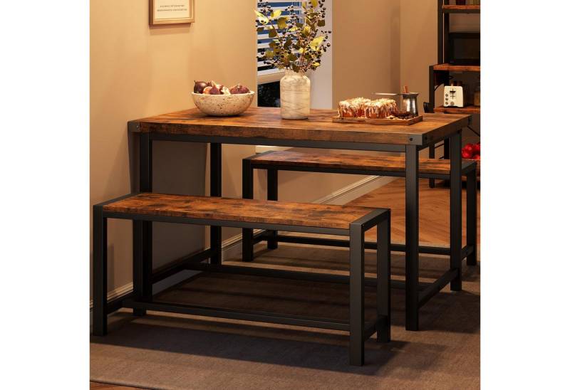 GarveeMore Essgruppe 3er-set, 3-tlg., esstisch mit 2 bänken GarveeMore Essgruppe 3er-set, 3-tlg., esstisch mit 2 bänken von GarveeMore