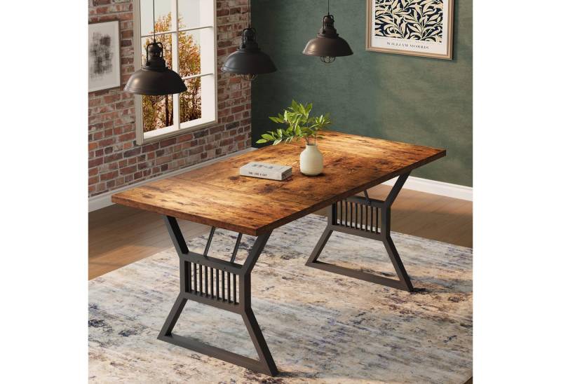 GarveeMore Esstisch Esstisch für 4-6 Personen Industrieller Küchentisch 180x75x75cm von GarveeMore
