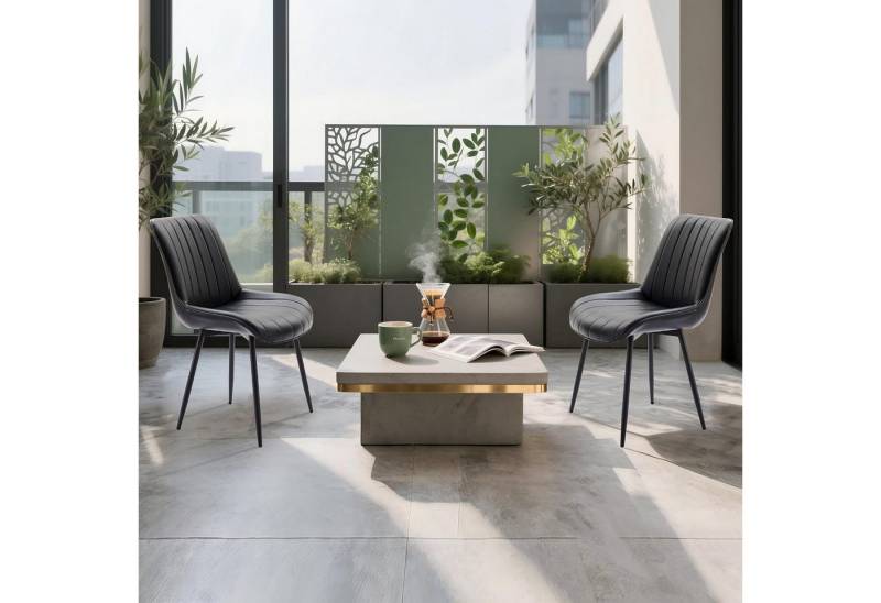 GarveeMore Esszimmerstuhl 2er-Set,bequeme Rückenlehne,dick gepolsterte Küchenstühle, bequemer gepolsterter Beistellstuhl mit Metallbeinen für Wohnzimmer GarveeMore Esszimmerstuhl 2er-Set,bequeme Rückenlehne,dick gepolsterte Küchenstühle, bequemer gepolsterter Beistellstuhl mit Metallbeinen für Wohnzimmer von GarveeMore