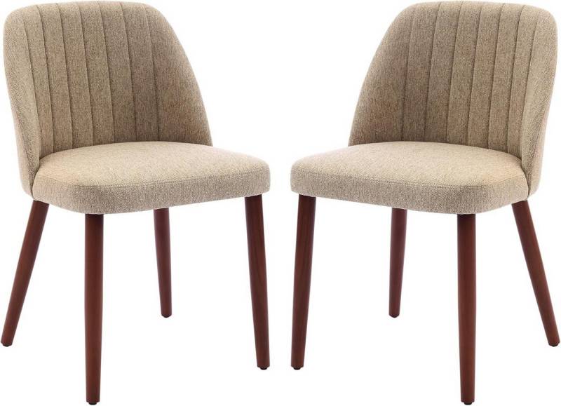 GarveeMore Esszimmerstuhl 2er-Set mit gepolsterter Sitzfläche und Holzbeinen,moderner Stoff, Esszimmerstuhl für Küche, Esszimmer, Restaurant GarveeMore Esszimmerstuhl 2er-Set mit gepolsterter Sitzfläche und Holzbeinen,moderner Stoff, Esszimmerstuhl für Küche, Esszimmer, Restaurant von GarveeMore