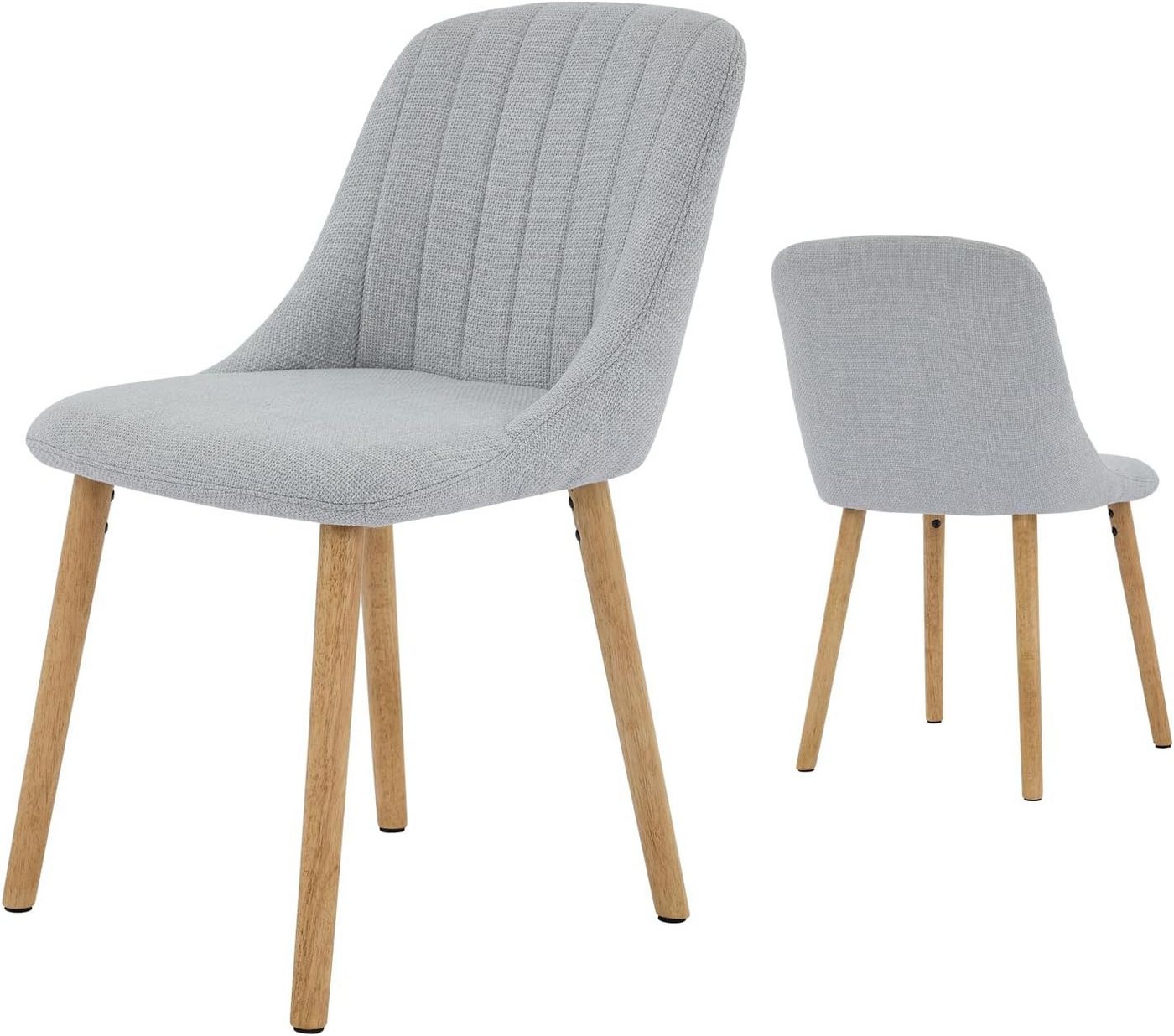 GarveeMore Esszimmerstuhl Polsterstuhl Stuhl Wohnzimmerstuhl (2 St), 2/4/6 Set Grau/Beige,weicher Stoff, pflechteleicht,Komfort von GarveeMore