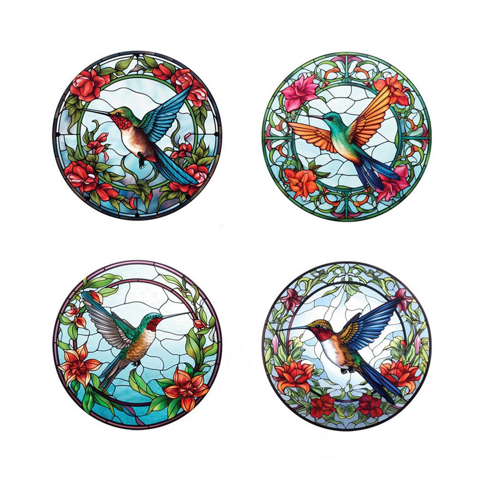 GarveeMore Fenstersticker 4PCS PVC Fenster Glas AufkleberBunte Kolibri/Schmetterling Muster, Glasmalerei Fenster Film AbnehmbarNicht klebend Kollision Prävention GarveeMore Fenstersticker 4PCS PVC Fenster Glas AufkleberBunte Kolibri/Schmetterling Muster, Glasmalerei Fenster Film AbnehmbarNicht klebend Kollision Prävention von GarveeMore