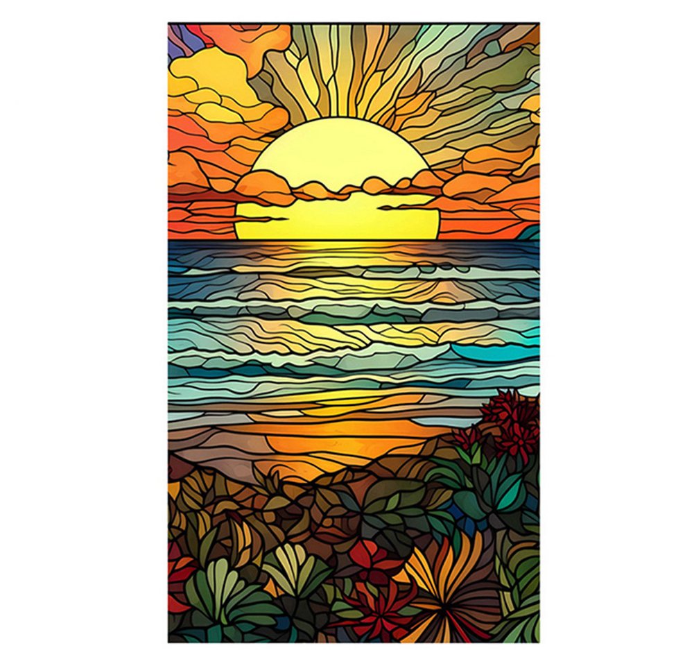 GarveeMore Fenstersticker PVC-Farbglas Glas Fensterfolie Aufkleber Nicht klebend Abnehmbar Bunt, 45/60*100cm Floral Retro Bunte Kolibri Blume Glasmalerei Fenster Film GarveeMore Fenstersticker PVC-Farbglas Glas Fensterfolie Aufkleber Nicht klebend Abnehmbar Bunt, 45/60*100cm Floral Retro Bunte Kolibri Blume Glasmalerei Fenster Film von GarveeMore