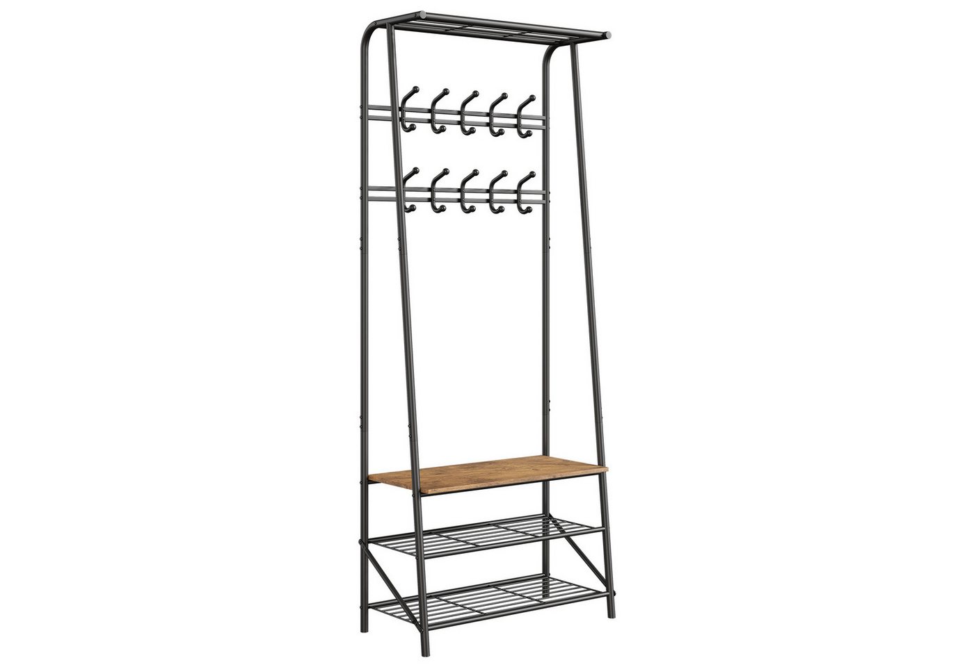 GarveeMore Garderobenständer Garderobenständer Kleiderständer mit Schuhbank,4-in-1 Design Garderobe GarveeMore Garderobenständer Garderobenständer Kleiderständer mit Schuhbank,4-in-1 Design Garderobe von GarveeMore