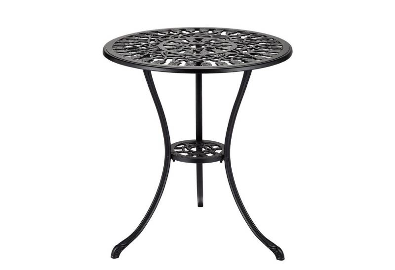 GarveeMore Gartentisch Balkontisch Bistrotisch Outdoor Aluminium 60x60x68cm von GarveeMore