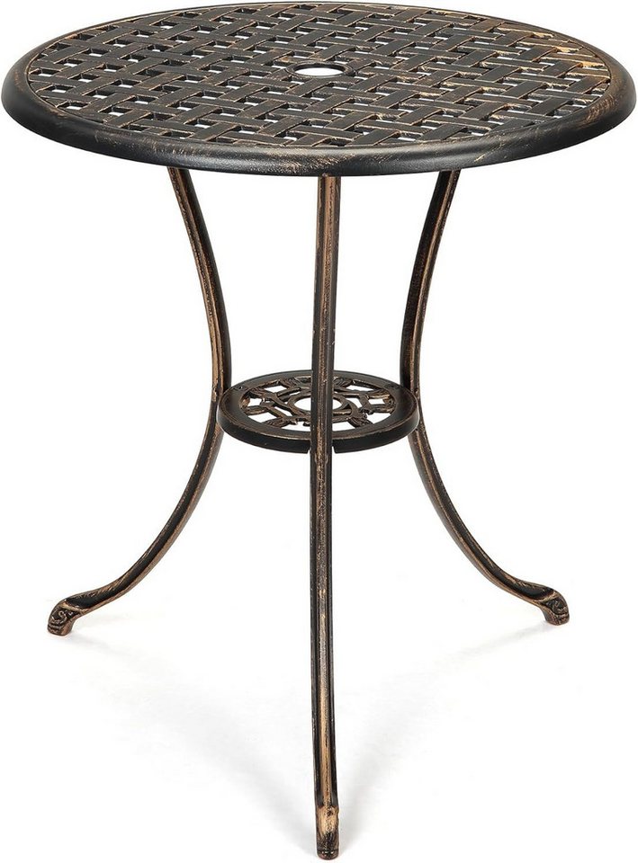 GarveeMore Gartentisch Balkontisch Bistrotisch Outdoor Aluminium von GarveeMore