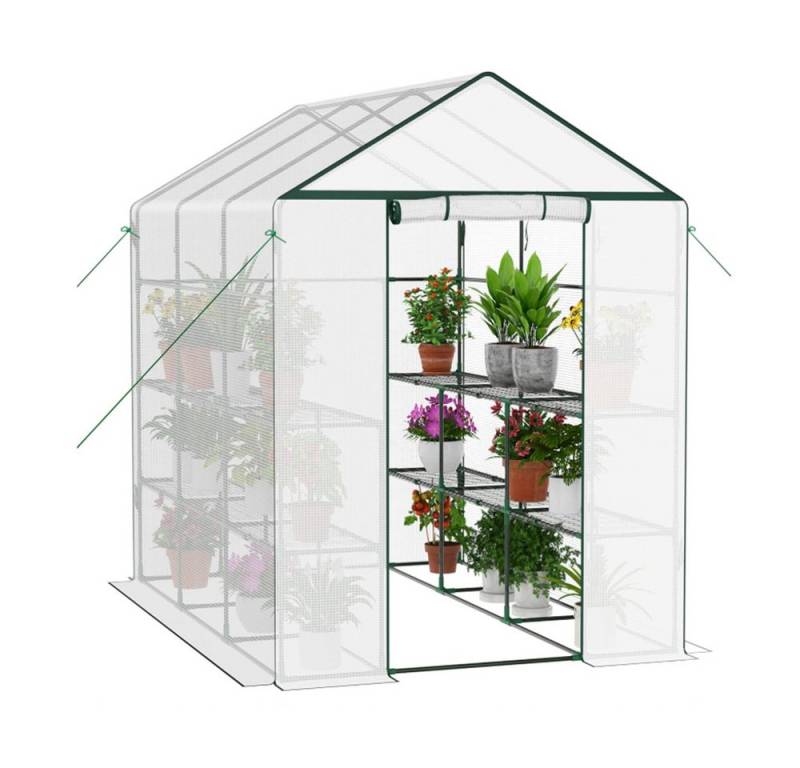 GarveeMore Gewächshaustür Gewächshaus-Kit für Outdoor Portable mit Mesh Side Windows von GarveeMore