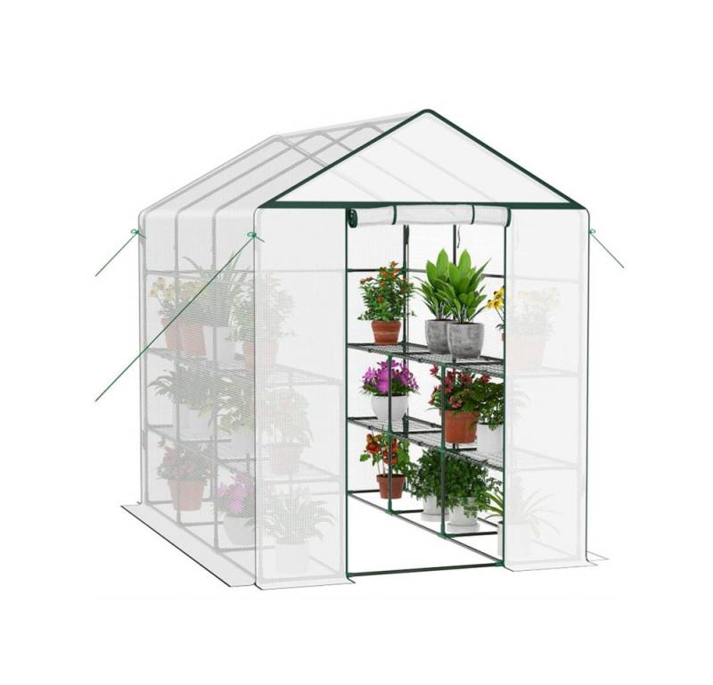 GarveeMore Gewächshaustür Gewächshaus-Kit für Outdoor Portable mit Mesh Side Windows von GarveeMore