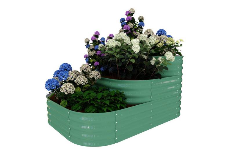 GarveeMore Hochbeet 3 Etagen Pflanzenkasten Gartenbeet aus Metall 154x107x78cm GarveeMore Hochbeet 3 Etagen Pflanzenkasten Gartenbeet aus Metall 154x107x78cm von GarveeMore