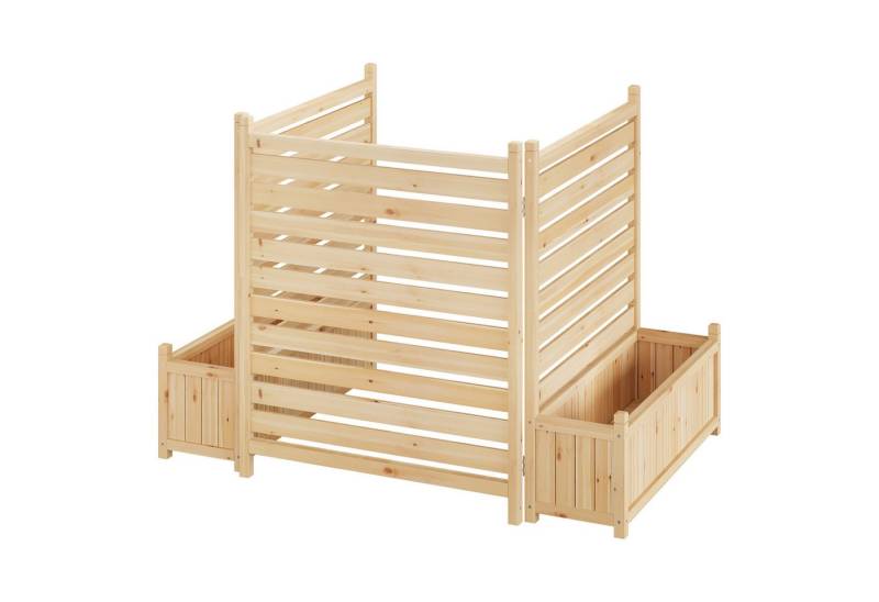 GarveeMore Hochbeet 3-teiliges Sichtschutz-Set mit Pflanzkasten aus Holz 84x102 cm GarveeMore Hochbeet 3-teiliges Sichtschutz-Set mit Pflanzkasten aus Holz 84x102 cm von GarveeMore