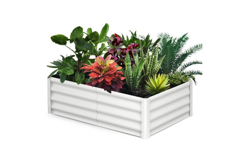 GarveeMore Hochbeet Hochbeet Pflanzenkasten Gartenbeet aus Metall 182x90x30cm GarveeMore Hochbeet Hochbeet Pflanzenkasten Gartenbeet aus Metall 182x90x30cm von GarveeMore