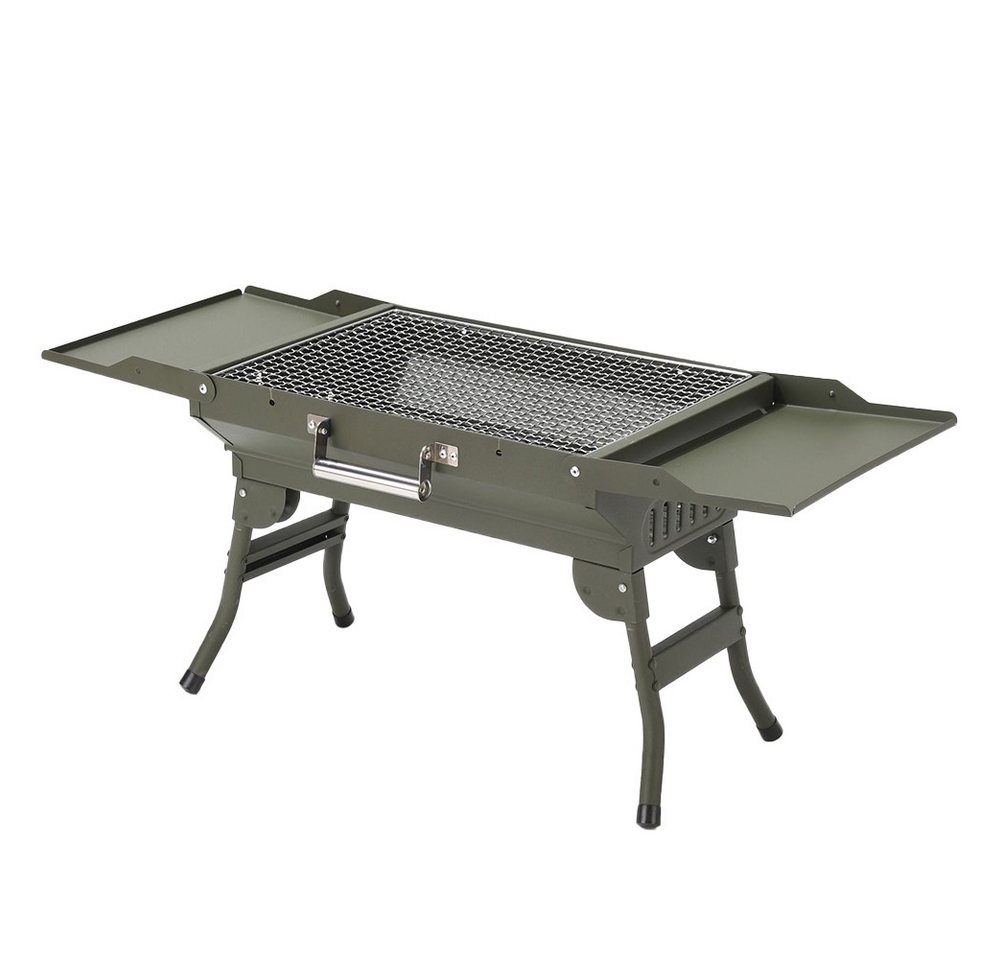 GarveeMore Holzkohlegrill Tragbarer Faltbarer mit klappbaren Beinen,für Camping & BBQ, Kompakt & Leicht,Ideal für Outdoor,BBQ,Garten & Picknick von GarveeMore