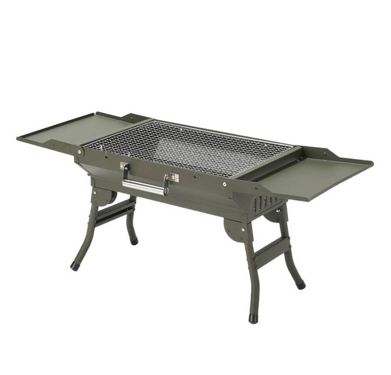 GarveeMore Holzkohlegrill Tragbarer Faltbarer mit klappbaren Beinen,für Camping & BBQ, Kompakt & Leicht,Ideal für Outdoor,BBQ,Garten & Picknick von GarveeMore