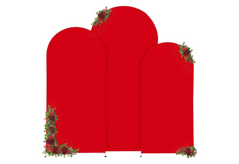 GarveeMore Hussen-Set Hochzeit Bogen Stoff Set 3-Stück Set 6Ft + 6.6Ft + 7.2Ft von GarveeMore