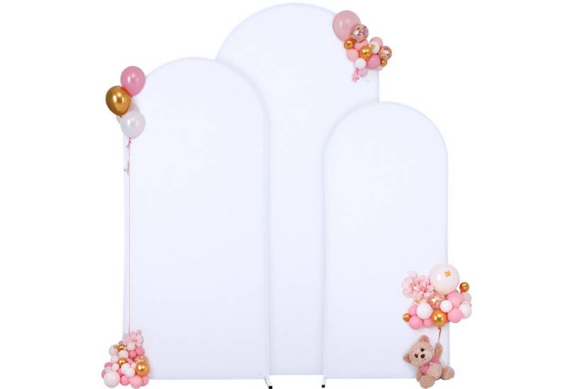 GarveeMore Hussen-Set Hochzeit Bogen Stoff Set 3-Stück Set 6Ft + 6.6Ft + 7.2Ft von GarveeMore