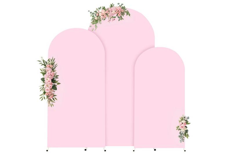 GarveeMore Hussen-Set Hochzeit Bogen Stoff Set 3-Stück Set 6Ft + 6.6Ft + 7.2Ft von GarveeMore