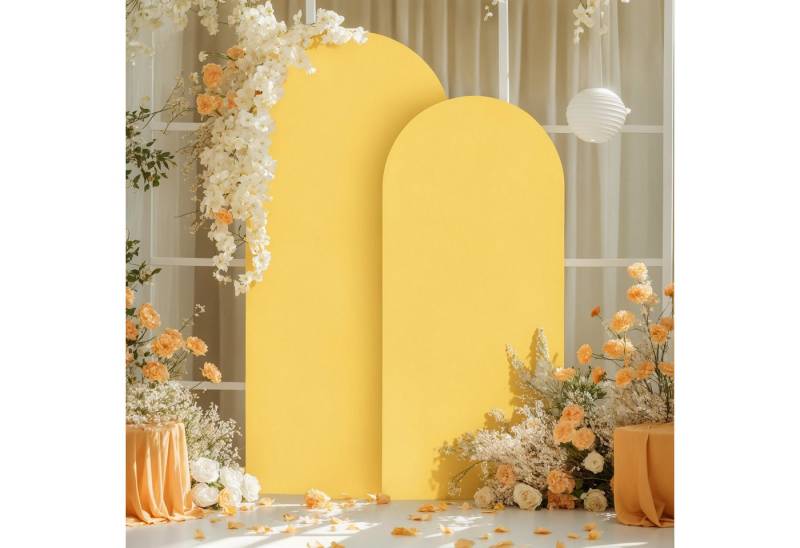 GarveeMore Hussen-Set Hochzeit Bogen Stoff Set 3-Stück Set 6Ft + 6.6Ft + 7.2Ft von GarveeMore