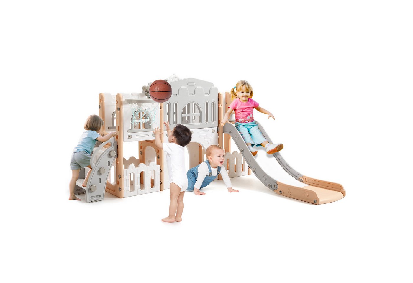 GarveeMore Indoor-Rutsche Gartenrutschen 8 in 1 Kinderrutsche Rutsche mit Klettergerüst von GarveeMore