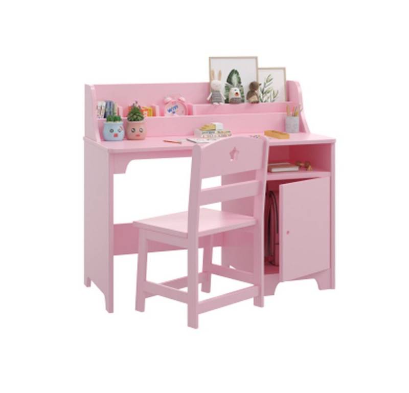 GarveeMore Kinderschreibtisch Kinder Schreibtisch Stuhl Set Robuste Tisch Schreiben Arbeitsstation von GarveeMore