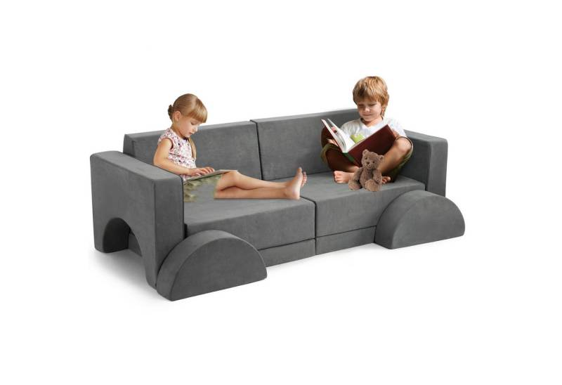 GarveeMore Kindersofa Modulares Spielsofa 8-teilig 153x65x53cm von GarveeMore