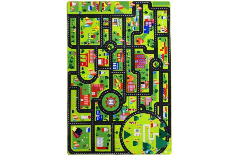 GarveeMore Kinderteppich Spielmatte,140x200cm, Stadtlebenssicherheit,Lernbildung,Straßenverkehrssystem,Spielmatte von GarveeMore