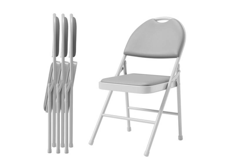 GarveeMore Klappstuhl Gästestuhl Klappstuhl Campingstuhl 4er Set Gartenstuhl von GarveeMore
