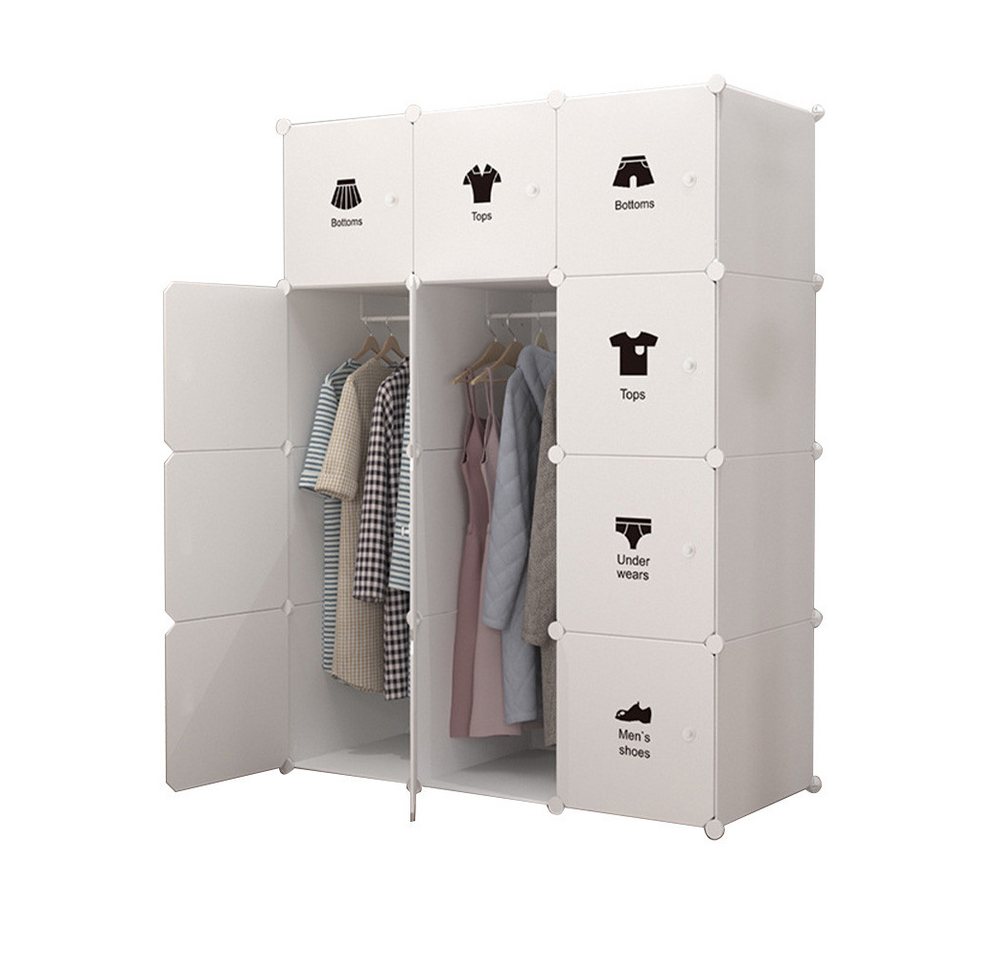 GarveeMore Kleiderschrank Mit Platz zum Aufhängen,DIY Kombischrank,modularer Kombischrank Modulare Kleiderschrank-Kombination mit Mehrfachfächern GarveeMore Kleiderschrank Mit Platz zum Aufhängen,DIY Kombischrank,modularer Kombischrank Modulare Kleiderschrank-Kombination mit Mehrfachfächern von GarveeMore