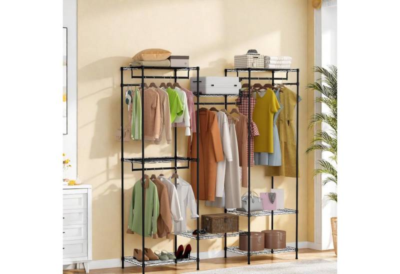 GarveeMore Kleiderständer Hangende Kleidungshalter, Schrank verstellbarer Kleidungshalter von GarveeMore