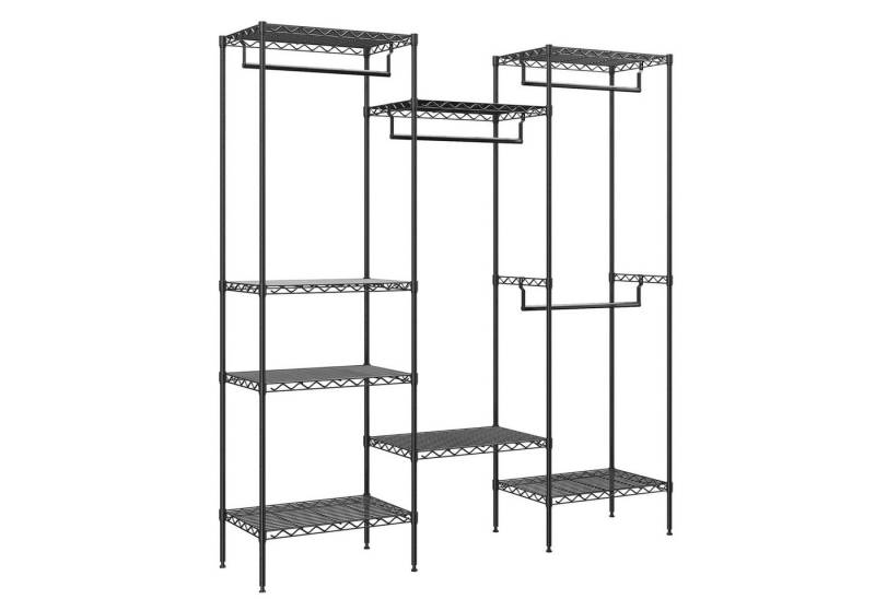 GarveeMore Kleiderständer Metall Kleidungshalter mit 4 hängenden Stäben 8 Regale verstellbar GarveeMore Kleiderständer Metall Kleidungshalter mit 4 hängenden Stäben 8 Regale verstellbar von GarveeMore