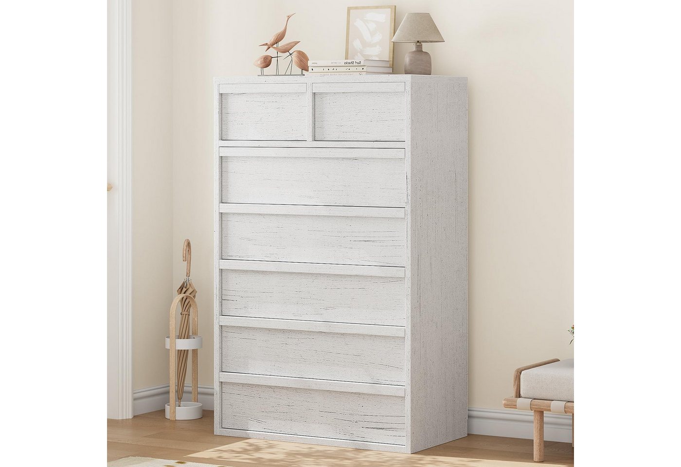 GarveeMore Kommode Hohe Kommode mit großem Stauraum, moderner Kommoden-Organizer von GarveeMore
